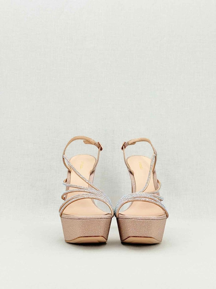 Pre - loved LE SILLA Scarlet Nude Size EU 39.5 Heeled Sandals at Reems Closet