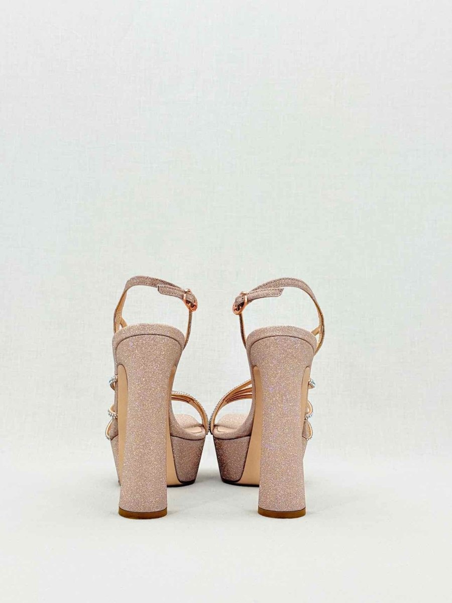 Pre - loved LE SILLA Scarlet Nude Size EU 39.5 Heeled Sandals at Reems Closet