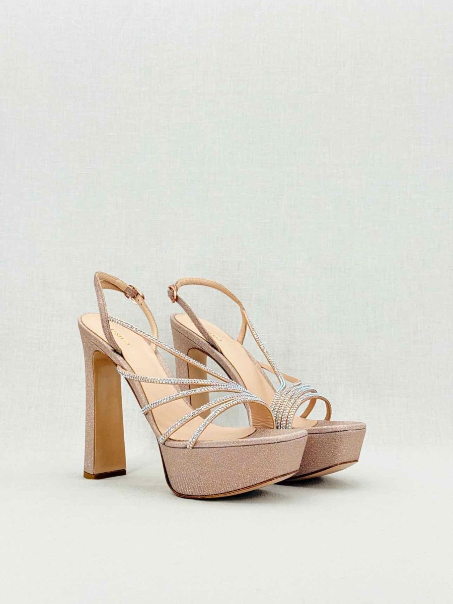 Pre - loved LE SILLA Scarlet Nude Size EU 39.5 Heeled Sandals at Reems Closet
