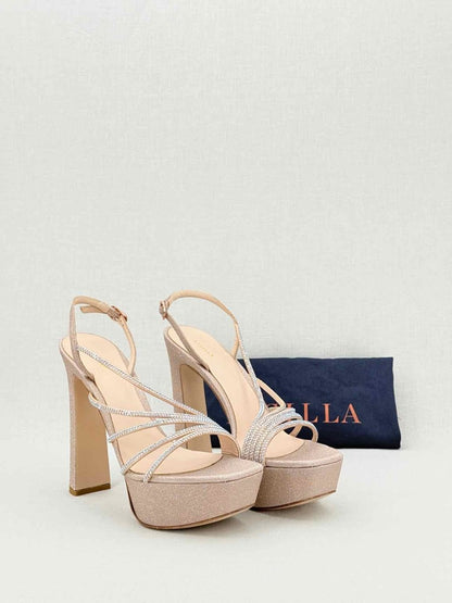 Pre - loved LE SILLA Scarlet Nude Size EU 39.5 Heeled Sandals at Reems Closet