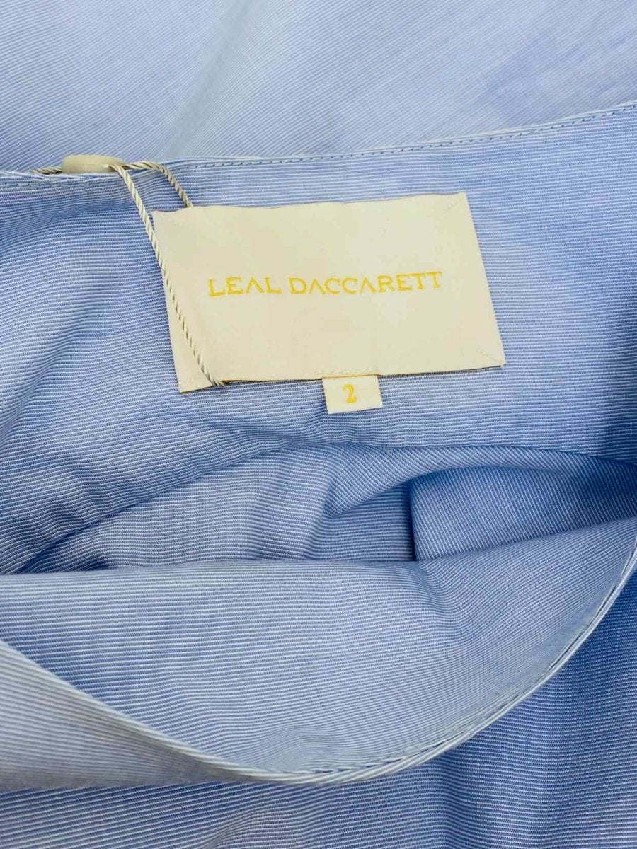 Pre-loved LEAL DACARETT Cartagena Blue Ruffled Top from Reems Closet