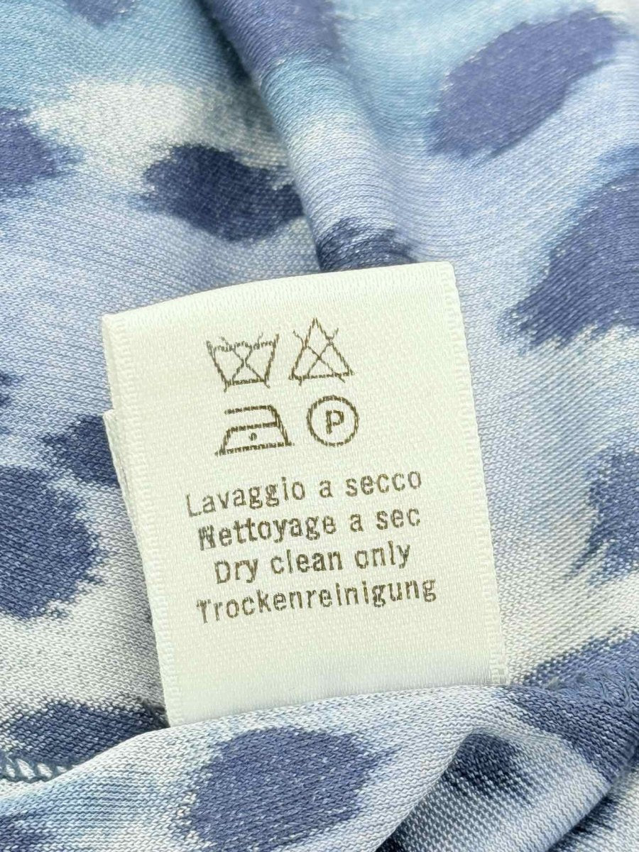 Pre - loved LEONARD Blue Printed Size US 8 Long Dress at Reems Closet