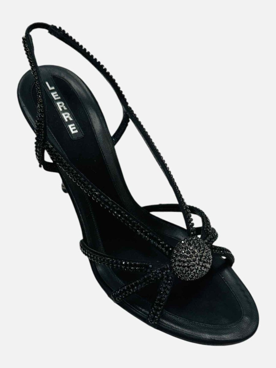 Pre - loved LERRE Black Heeled Sandals at Reems Closet