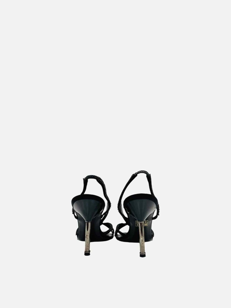 Pre - loved LERRE Black Size EU 38 Heeled Sandals at Reems Closet