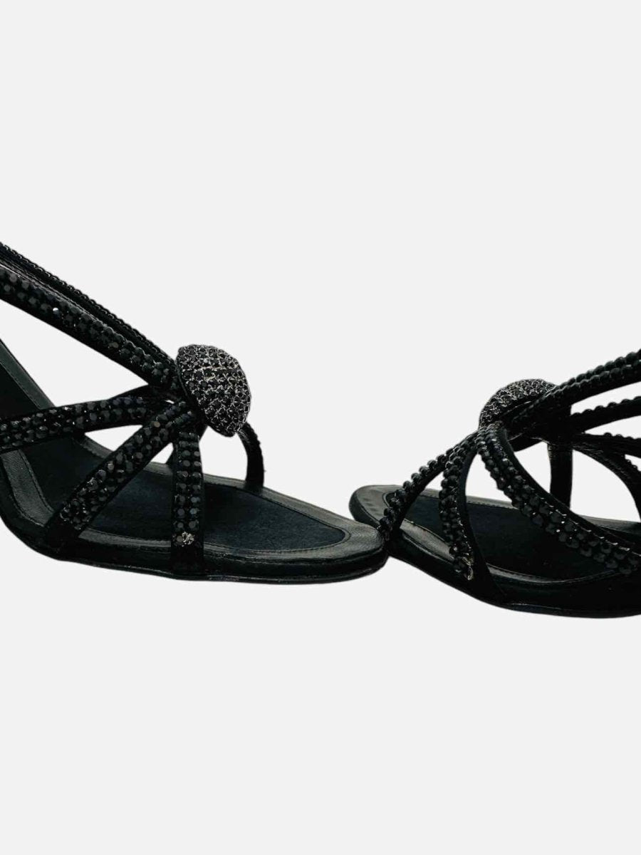Pre - loved LERRE Black Size EU 38 Heeled Sandals at Reems Closet