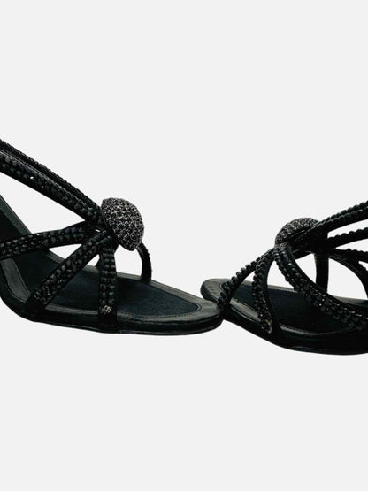 Pre - loved LERRE Black Size EU 38 Heeled Sandals at Reems Closet