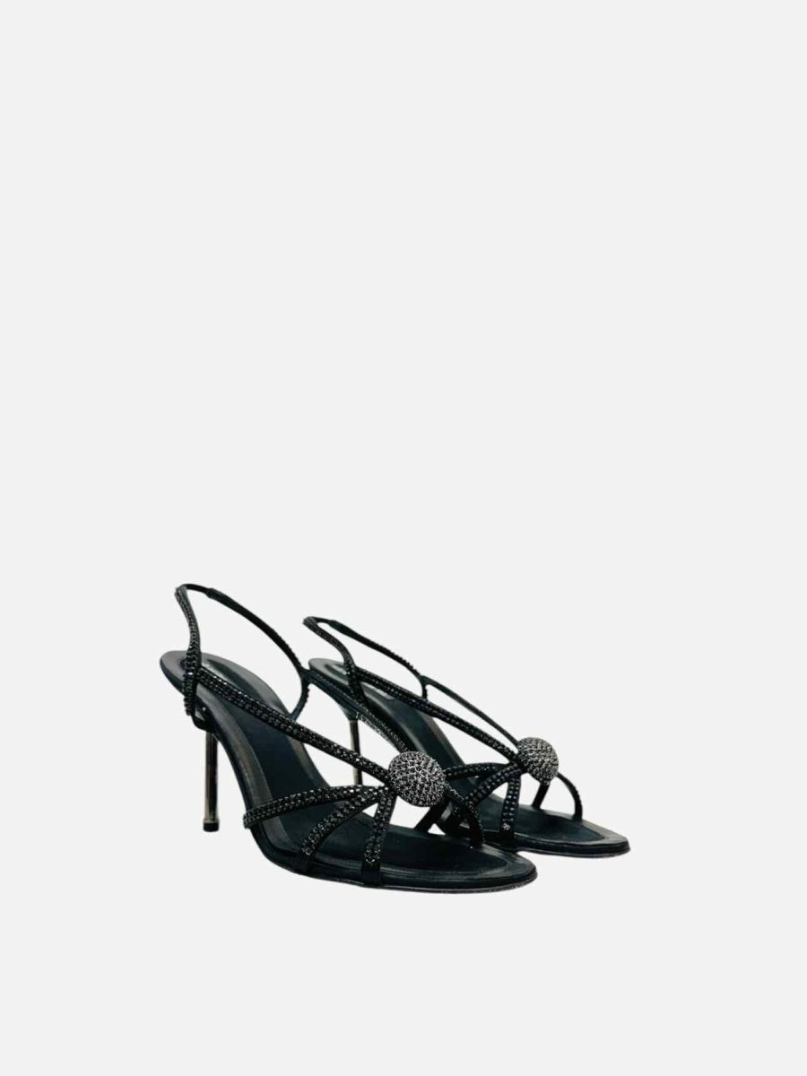 Pre - loved LERRE Black Size EU 38 Heeled Sandals at Reems Closet