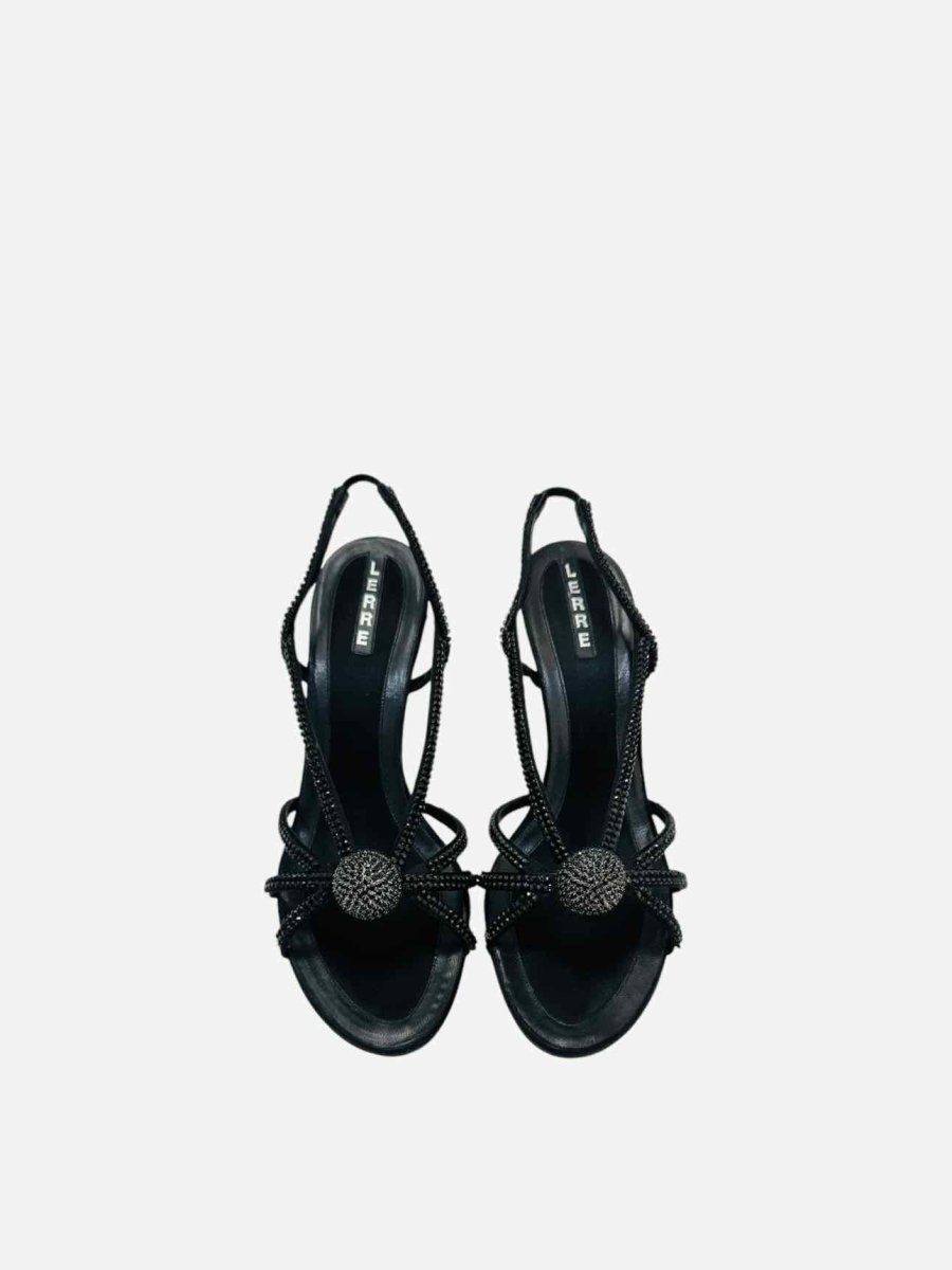 Pre - loved LERRE Black Size EU 38 Heeled Sandals at Reems Closet