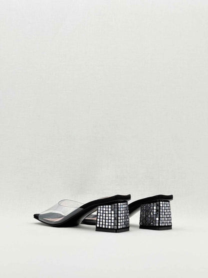 Pre - loved LES PETITS JOUEURS Black Size EU 36 Mules at Reems Closet