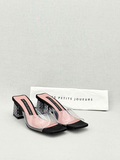 Pre - loved LES PETITS JOUEURS Black Size EU 36 Mules at Reems Closet