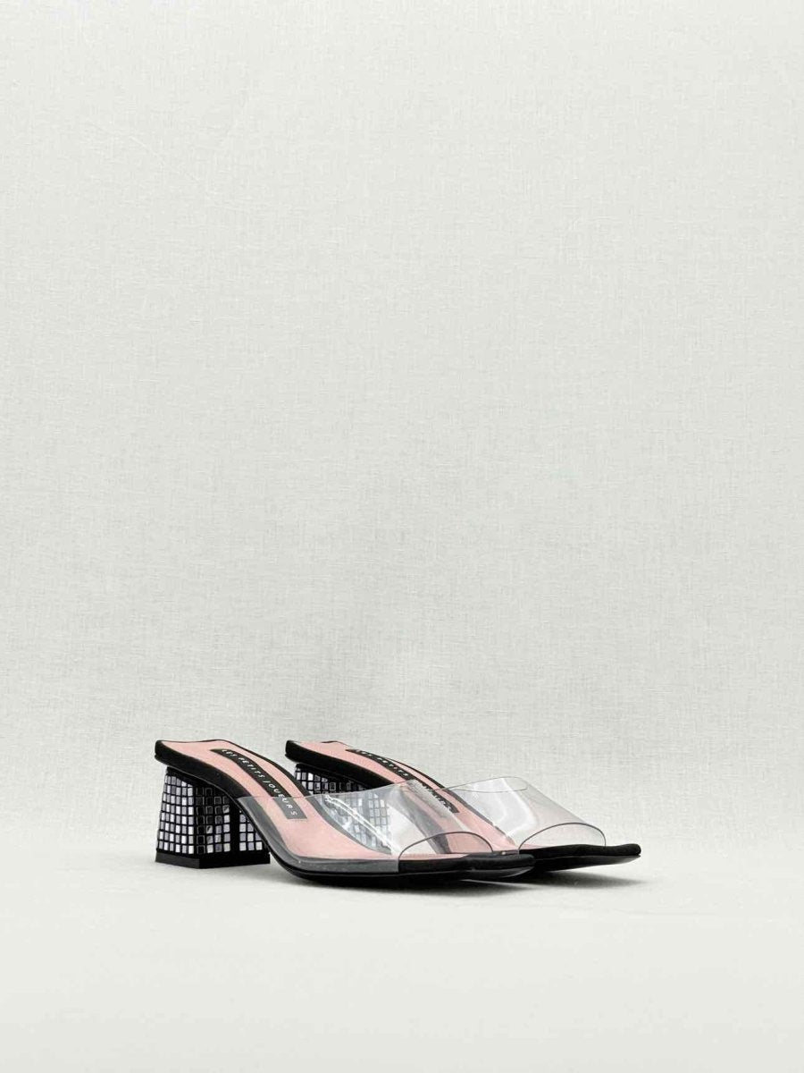 Pre - loved LES PETITS JOUEURS Black Size EU 36 Mules at Reems Closet