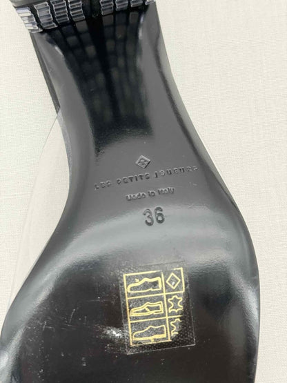 Pre - loved LES PETITS JOUEURS Black Size EU 36 Mules at Reems Closet
