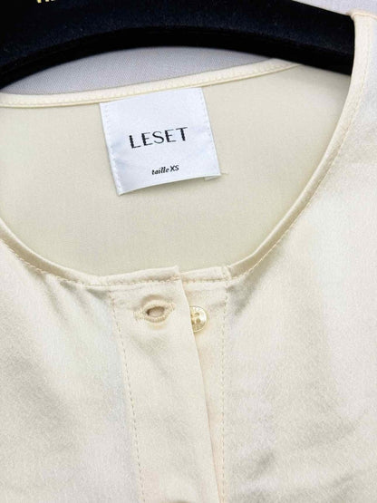 Pre-loved LESET Barb Tie Cream 3 pcs Set at Reems Closet