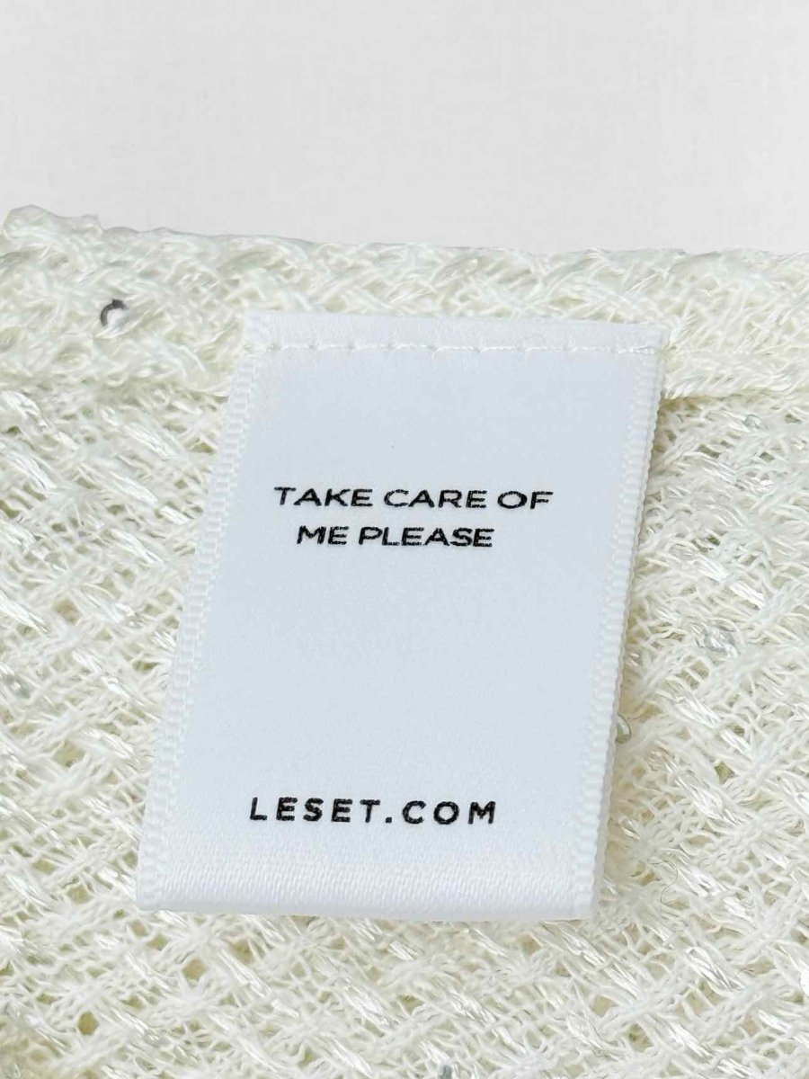 Pre - loved LESET Off - white Size Medium Long Dress at Reems Closet