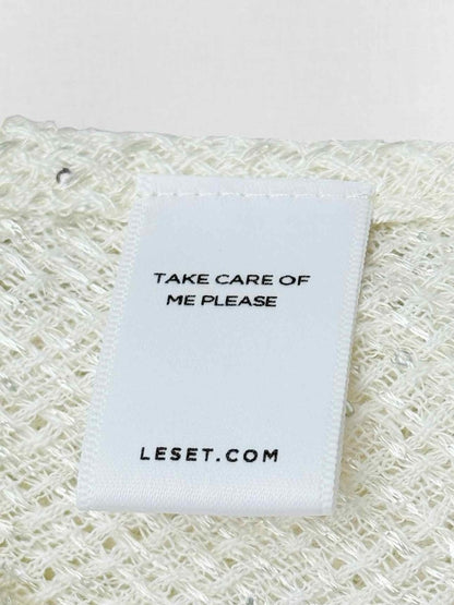 Pre - loved LESET Off - white Size Medium Long Dress at Reems Closet