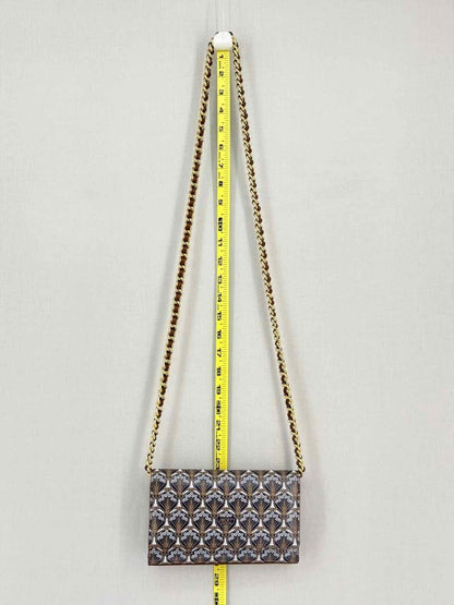 Pre-loved LIBERTY Iphis Heddon Brown Logo Print Crossbody at Reems Closet