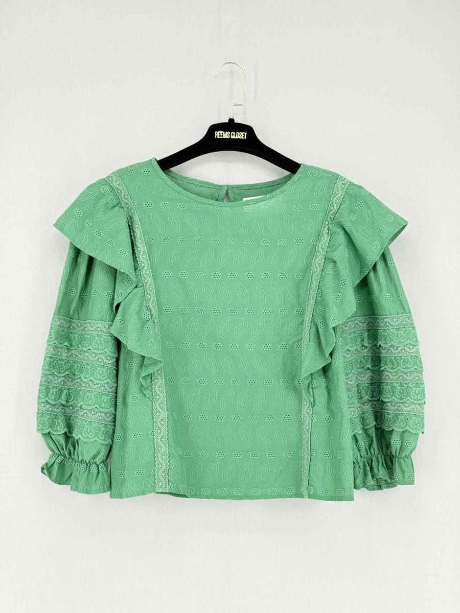 Pre - loved LILLY SARTI Green Size Small Top at Reems Closet
