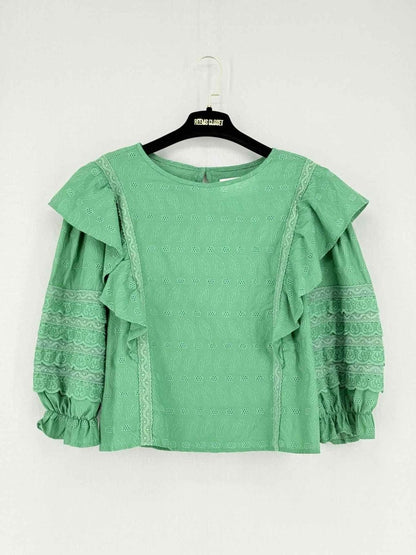Pre - loved LILLY SARTI Green Size Small Top at Reems Closet
