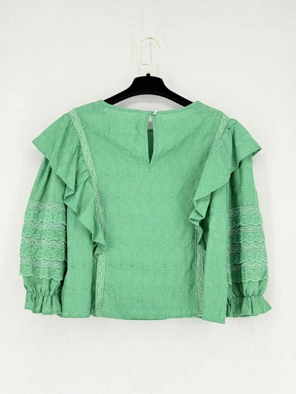 Pre - loved LILLY SARTI Green Size Small Top at Reems Closet