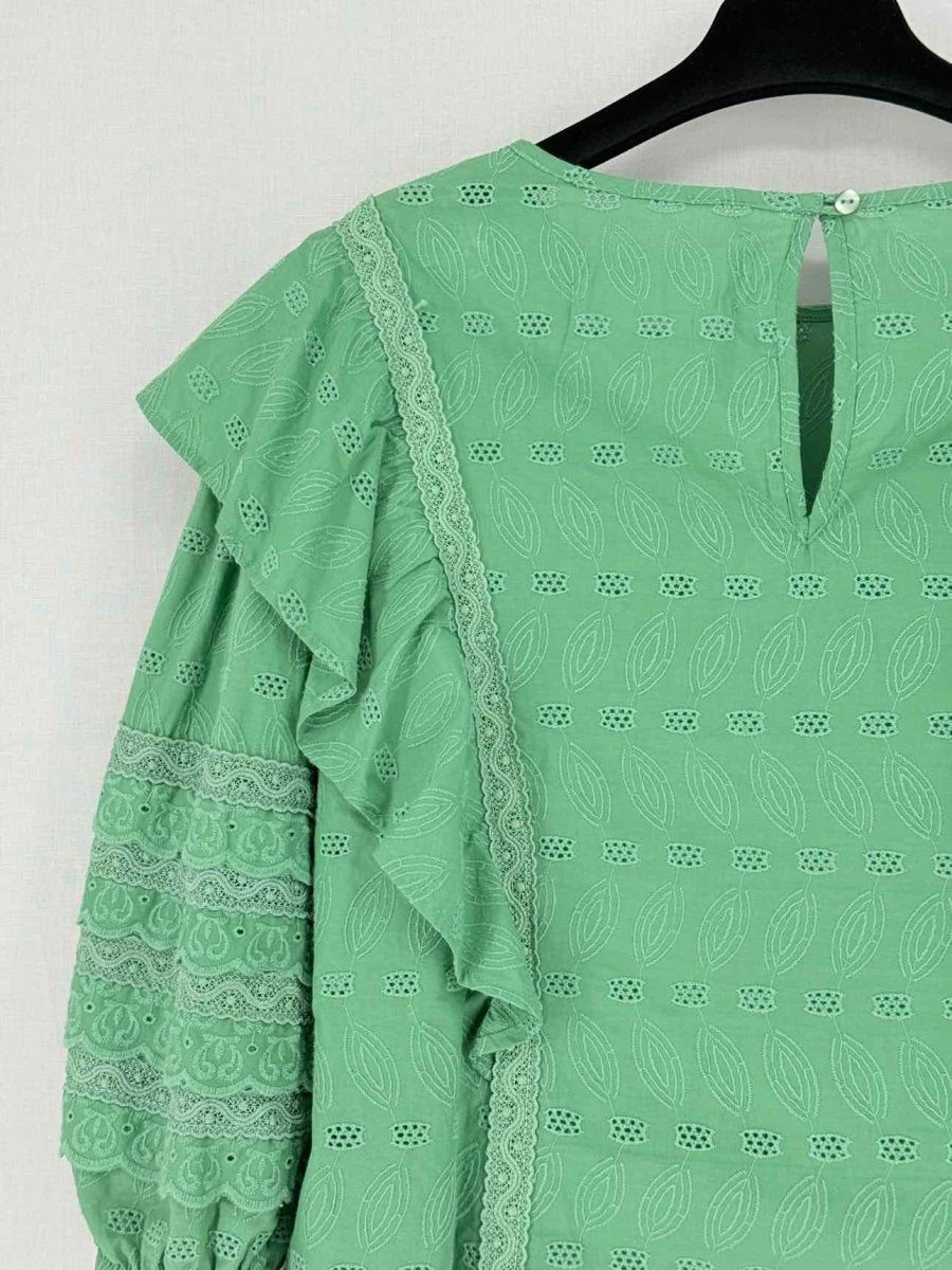 Pre - loved LILLY SARTI Green Size Small Top at Reems Closet