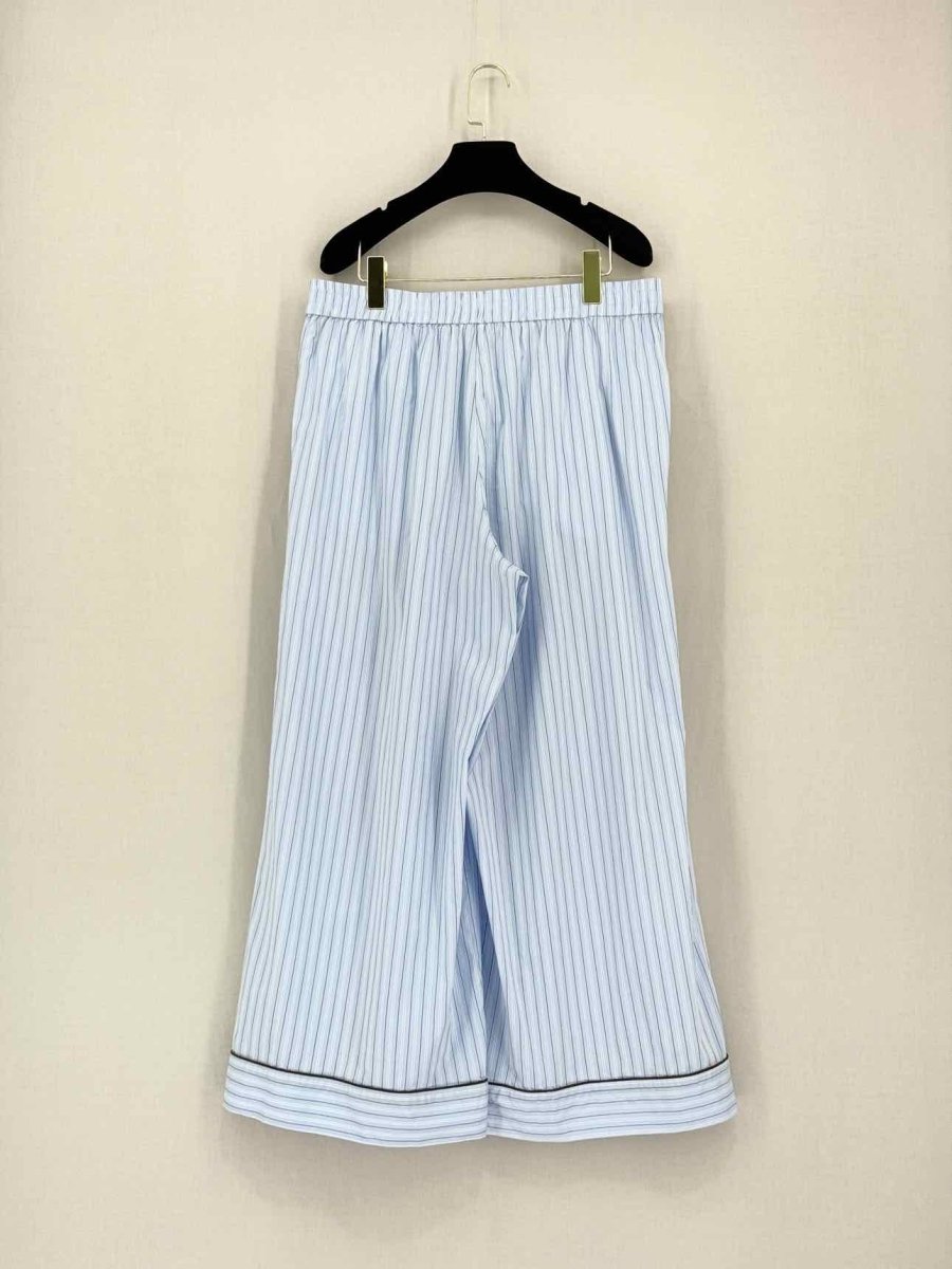 Pre-loved LIME Blue & White Pinstripe Size XLarge Pants at Reems Closet