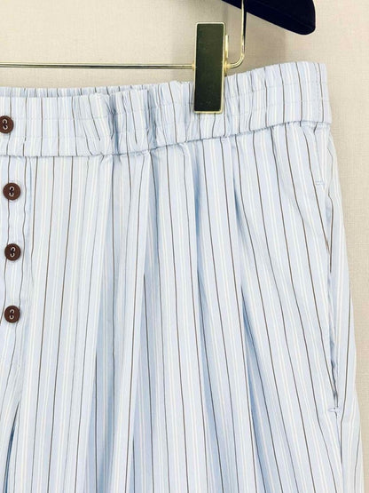 Pre-loved LIME Blue & White Pinstripe Size XLarge Pants at Reems Closet