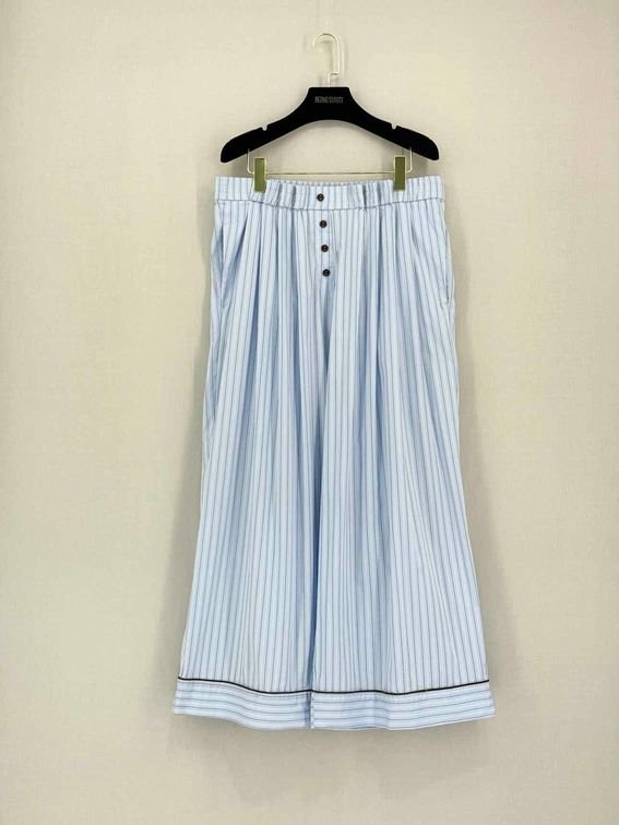 Pre-loved LIME Blue & White Pinstripe Size XLarge Pants at Reems Closet