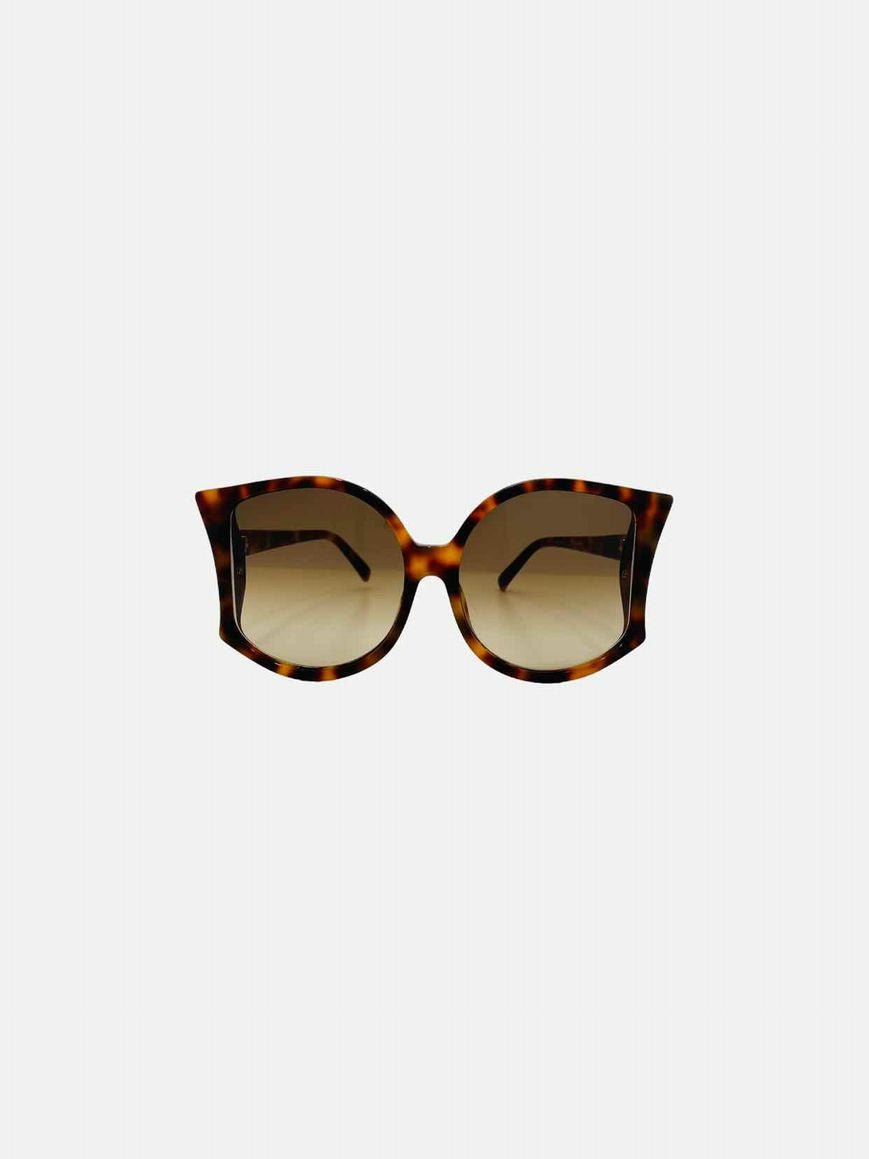 Pre - loved LINDA FARROW Havana Sunglasses at Reems Closet