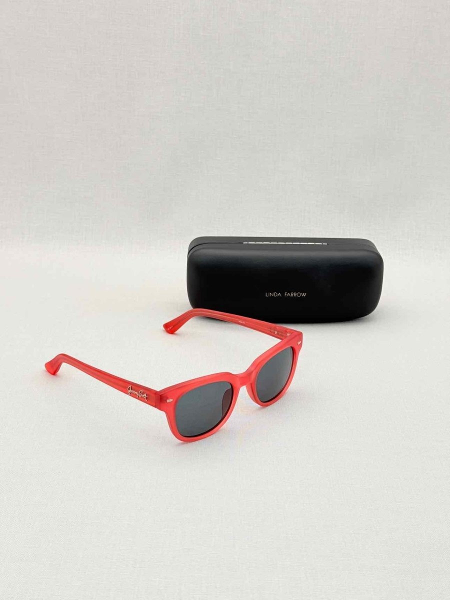 Pre-loved LINDA FARROW Red Sunglasses at Reems Closet