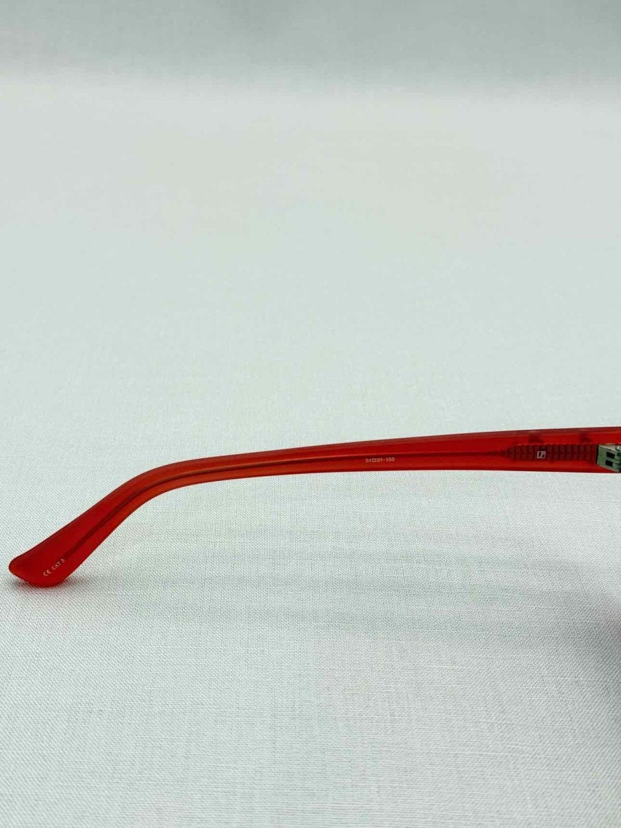 Pre-loved LINDA FARROW Red Sunglasses at Reems Closet