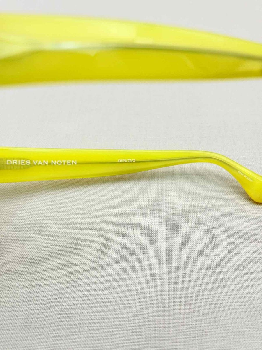 Pre-loved LINDA FARROW Yellow Sunglasses at Reems Closet