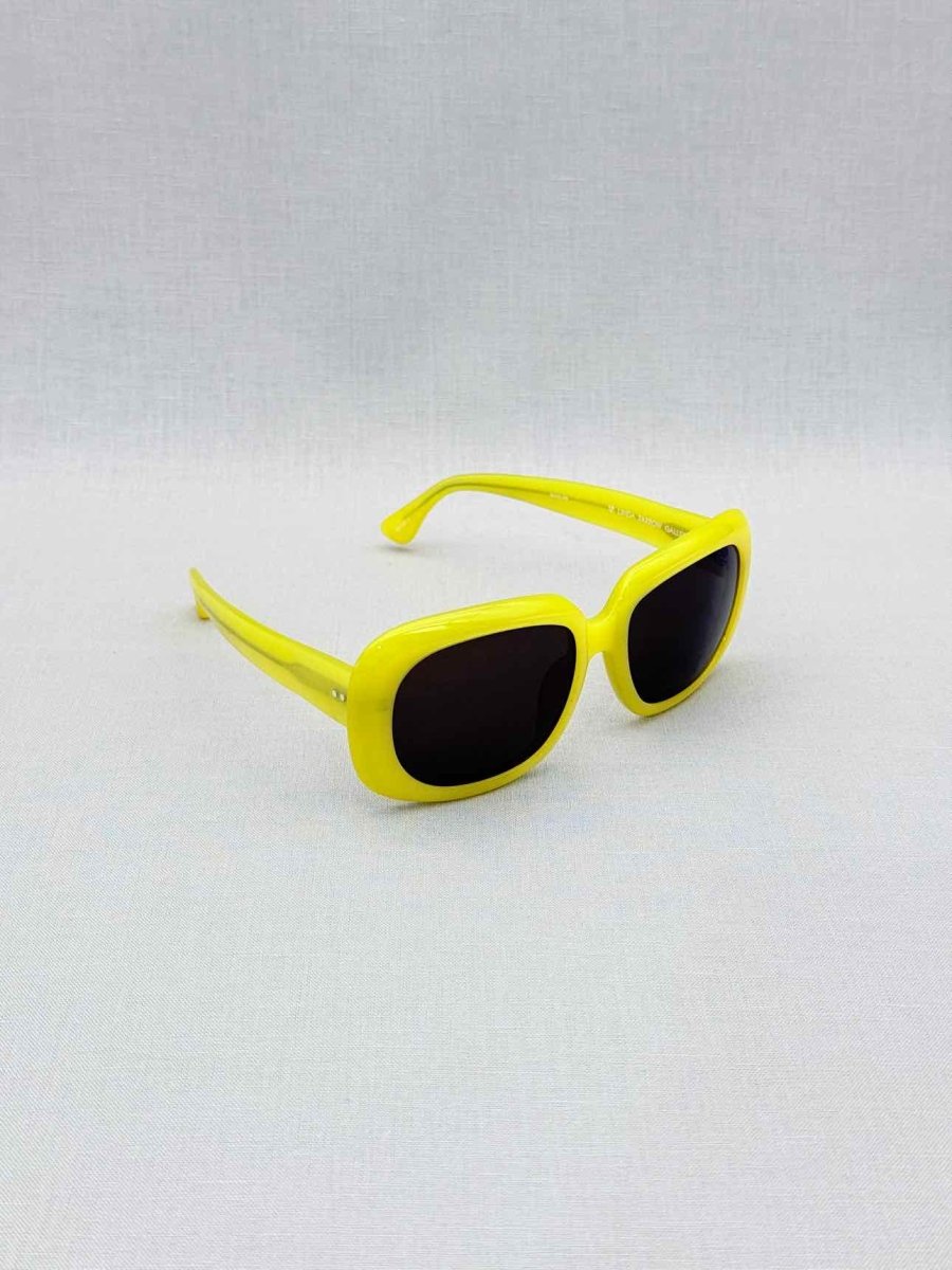 Pre-loved LINDA FARROW Yellow Sunglasses at Reems Closet