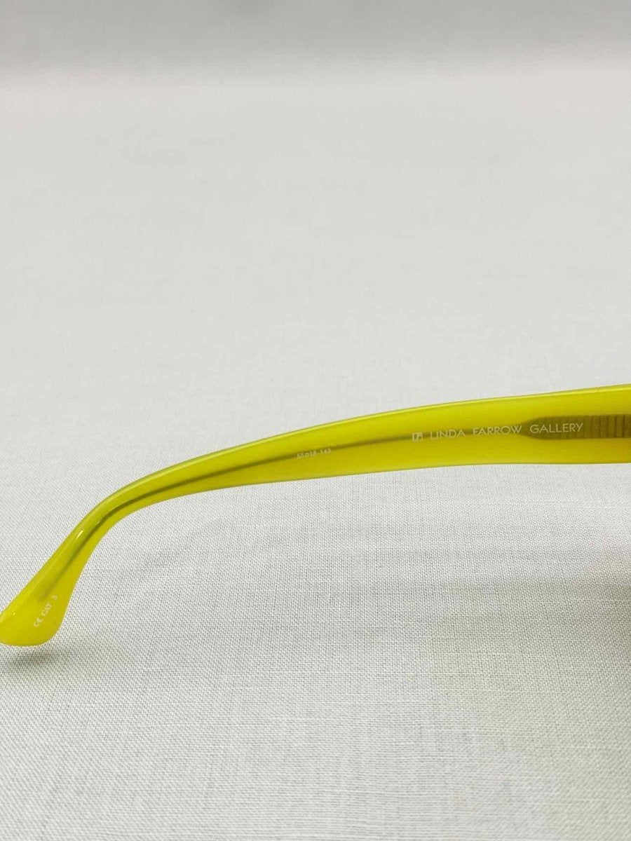 Pre-loved LINDA FARROW Yellow Sunglasses at Reems Closet