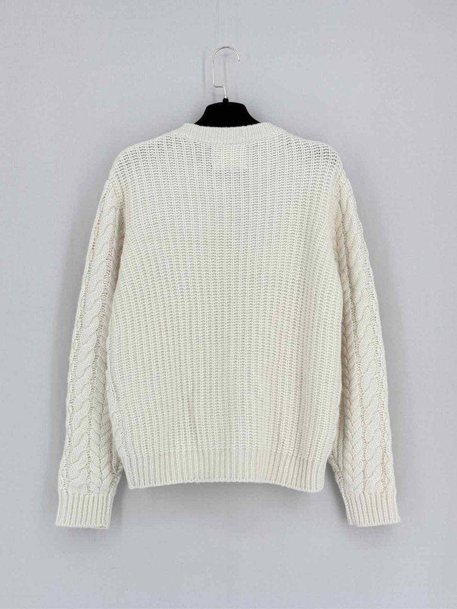 Pre - loved LISA YANG White Cable Knit Size Small Sweater at Reems Closet