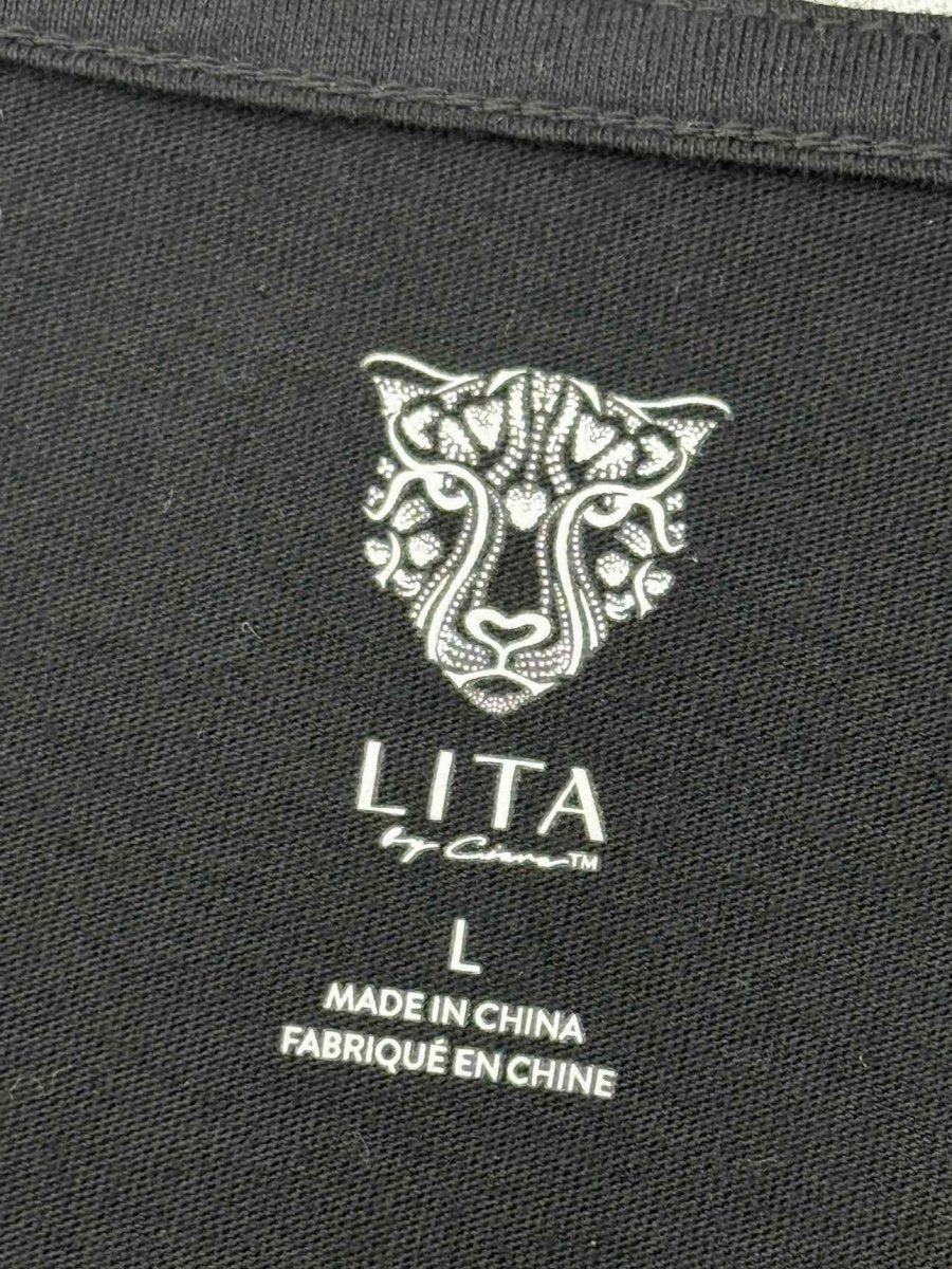 Pre - loved LITA BY CIARA Black Size Large Top at Reems Closet