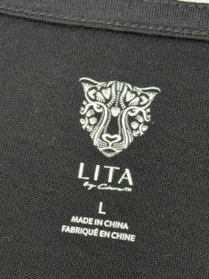 Pre - loved LITA BY CIARA Black Size Large Top at Reems Closet