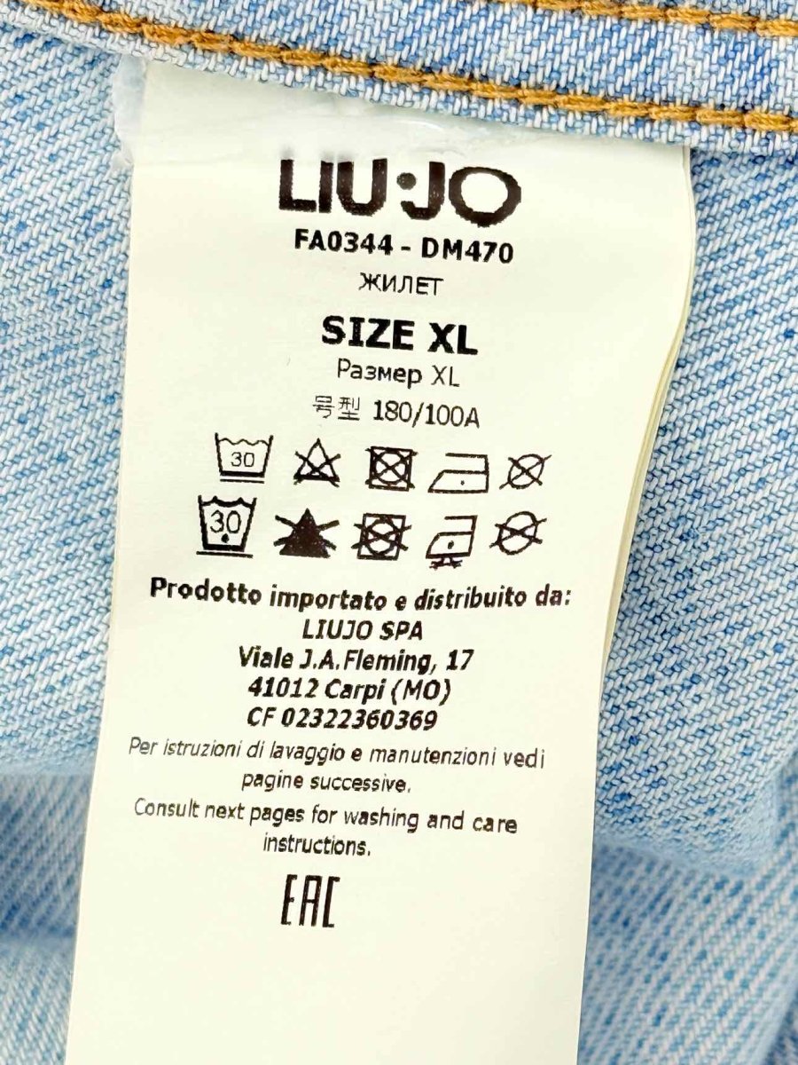 Pre - loved LIU.JO Denim Faded Black Size XLarge Jacket at Reems Closet