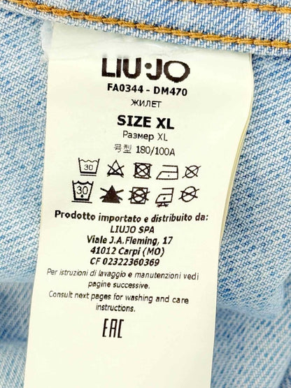 Pre - loved LIU.JO Denim Faded Black Size XLarge Jacket at Reems Closet