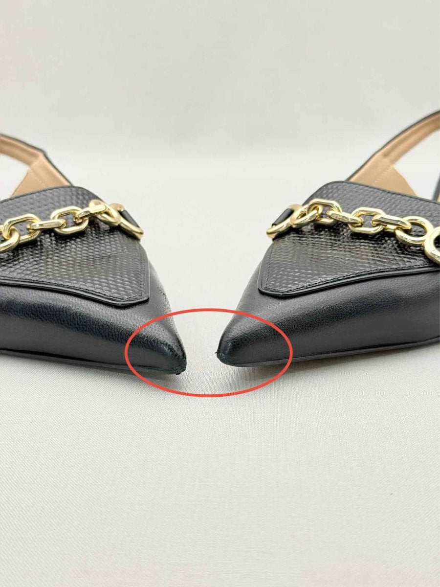 Pre-loved LK BENNETT Black Chain Link Size EU 38 Pumps at Reems Closet