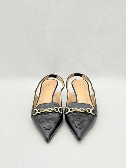 Pre-loved LK BENNETT Black Chain Link Size EU 38 Pumps at Reems Closet
