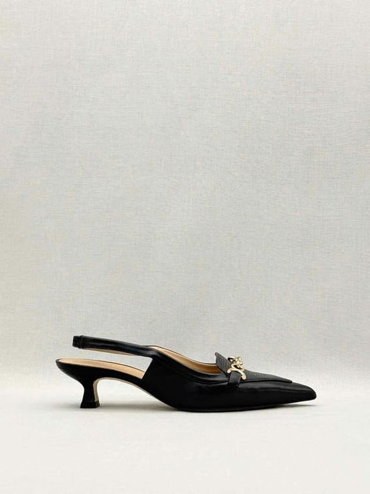 Pre-loved LK BENNETT Black Chain Link Size EU 38 Pumps at Reems Closet