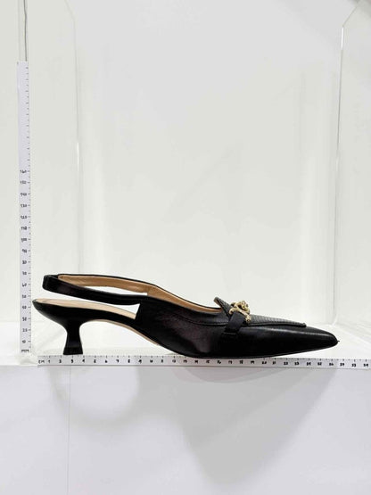 Pre-loved LK BENNETT Black Chain Link Size EU 38 Pumps at Reems Closet