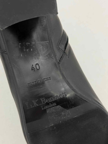 Pre - loved LK BENNETT Black Size EU 40 Ankle Boots at Reems Closet