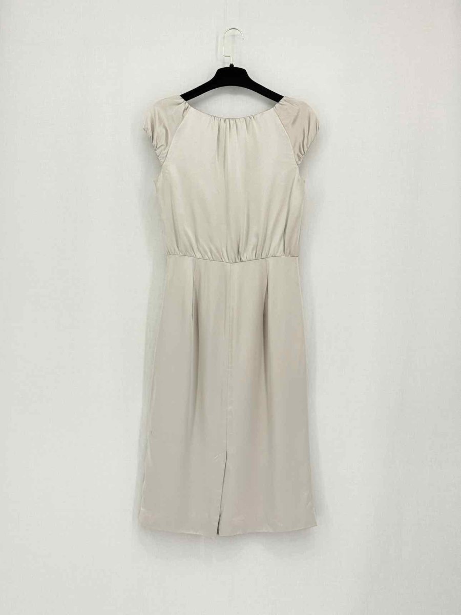 Pre-loved LK BENNETT Khaki Size US 4 Knee Length Dress at Reems Closet