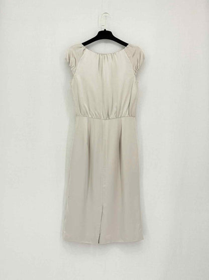 Pre-loved LK BENNETT Khaki Size US 4 Knee Length Dress at Reems Closet