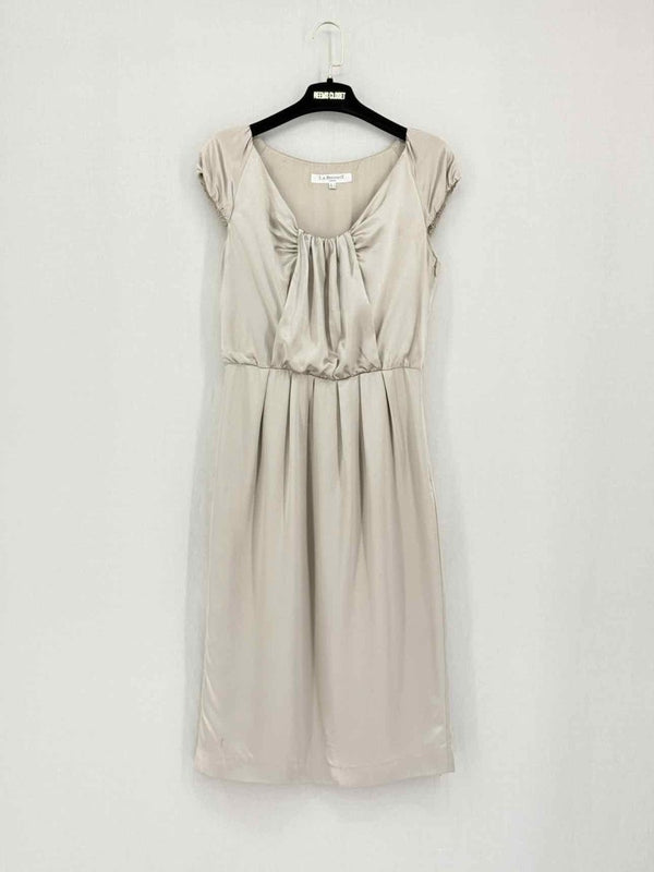 Pre-loved LK BENNETT Khaki Size US 4 Knee Length Dress at Reems Closet