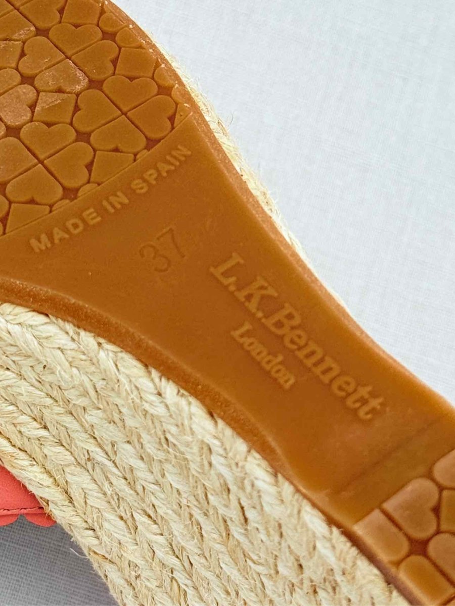 Pre - loved LK BENNETT Pink Size EU 37 Wedges at Reems Closet