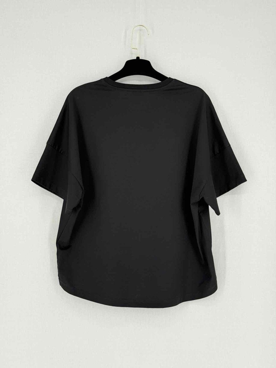 Pre - loved LOEWE Black Logo Embroidered Size XSmall T-shirt at Reems Closet