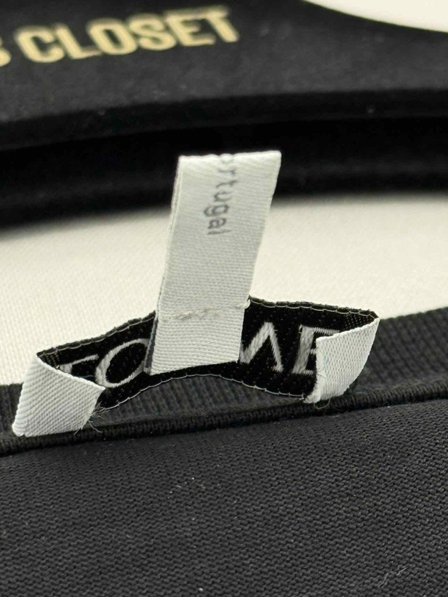 Pre - loved LOEWE Black Logo Embroidered Size XSmall T-shirt at Reems Closet