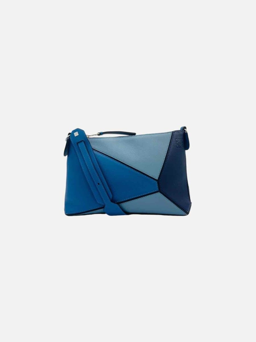 Pre - loved LOEWE Blue Crossbody at Reems Closet